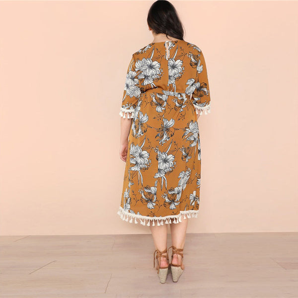 Bohemian Floral Dress